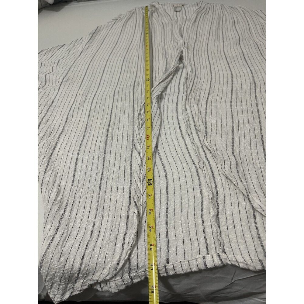 Free People Wrap Open Front Sheer One Size Striped - Picture 6 of 7